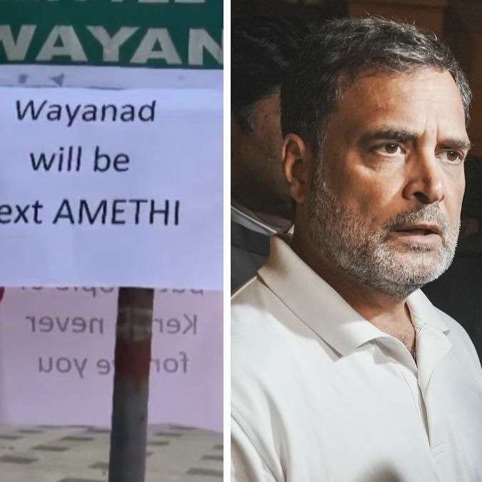Posters targeting Rahul, Priyanka Gandhi surface in Wayanad; case registered