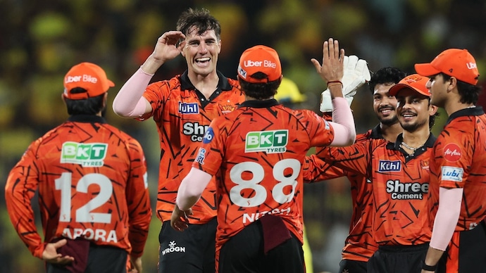 SRH beat CSK at Chepauk to book their spot in the playoffs. (Image: Reuters) CSK vs SRH