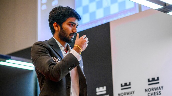 D Gukesh beats Fabiano Caruana, ties for fourth in Super Rapid and Blitz rapid (PTI Photo) D Gukesh