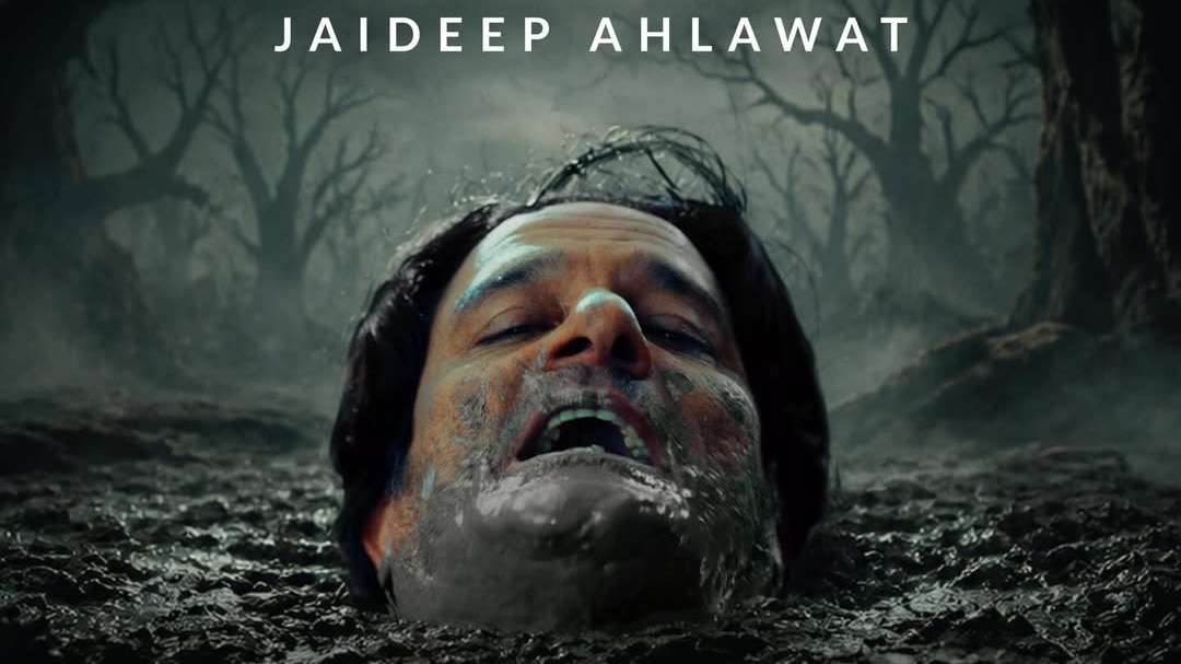 Doodle: Jaideep Ahlawat is stuck in a swamp in the first poster of his new film