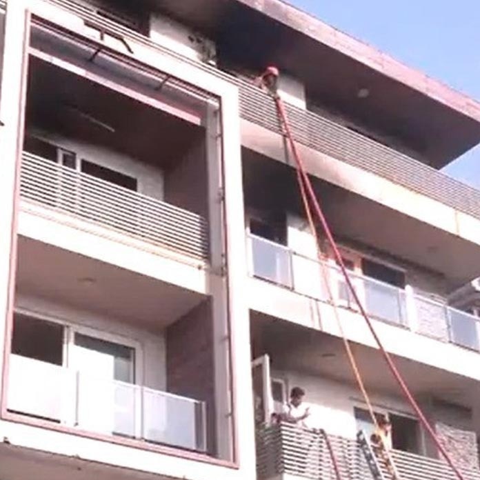 At least 9 killed in Delhi building fire, AC blast suspected