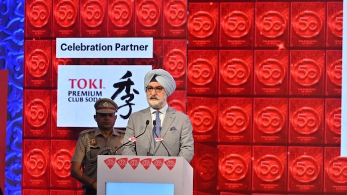 Delhi Lt Governor Taranjit Singh Sandhu speaks at the Indo-Japan Conclave on Friday.