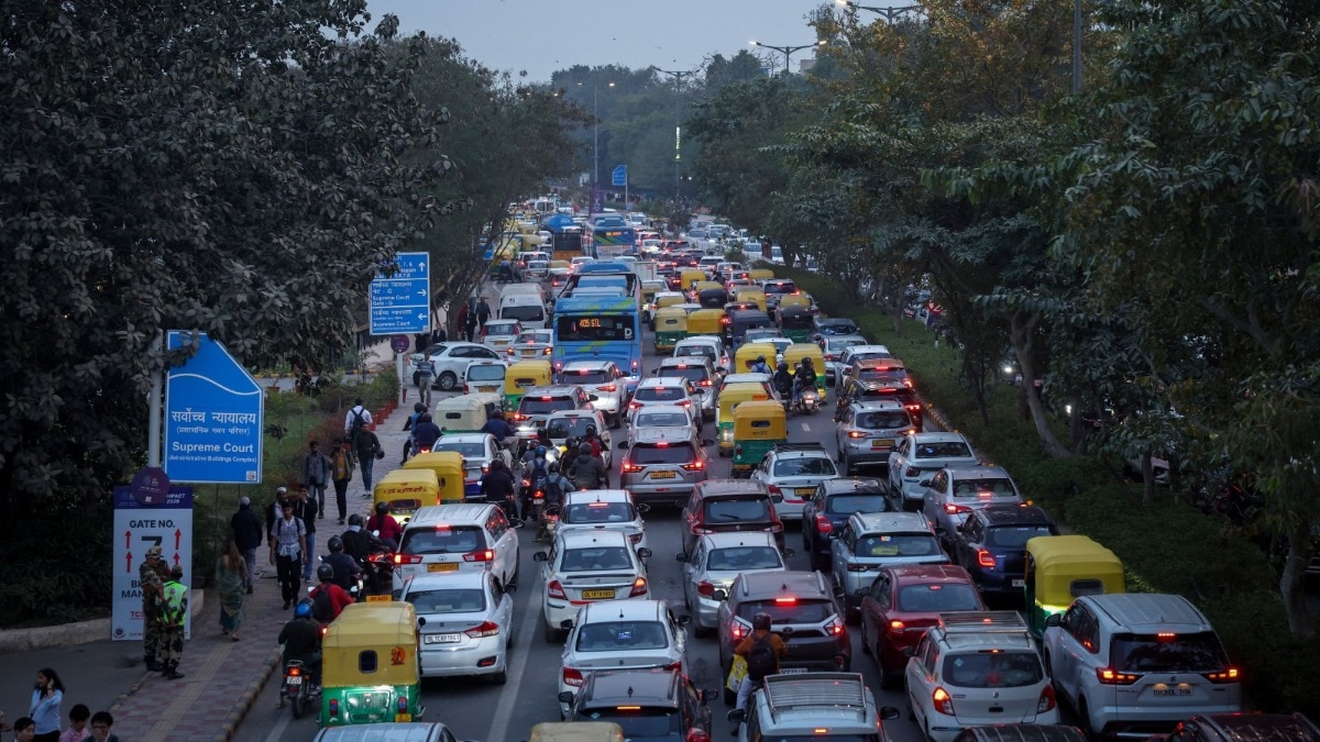 Traffic movement near Nawada Metro Station is expected to remain affected for around 45 days after Delhi Jal Board began sewer restoration work on Najafgarh–Uttam Nagar Main Road. (Reuters photo)