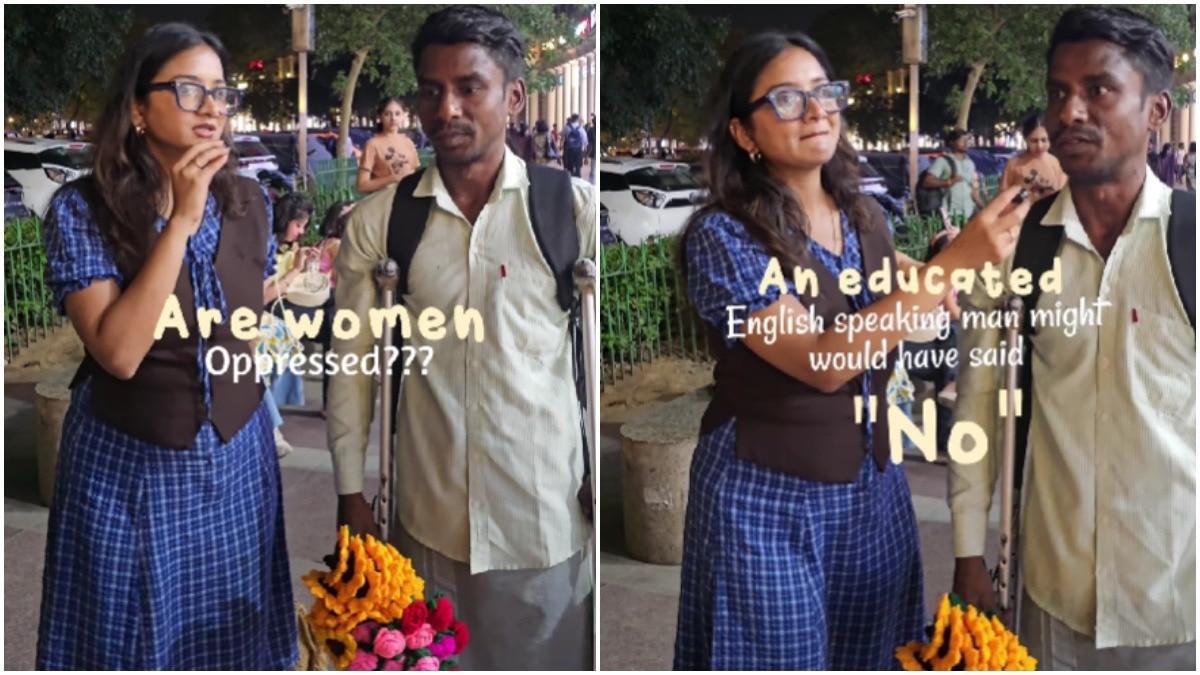 Delhi woman asks street vendor if women are oppressed in India, his reply goes viral