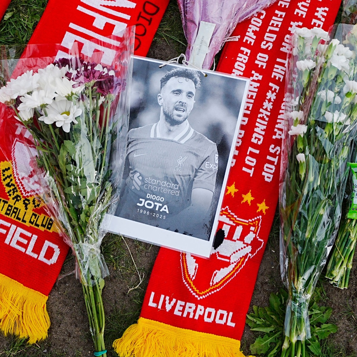 Liverpool honour Diogo Jota and his brother with new Anfield memorial sculpture