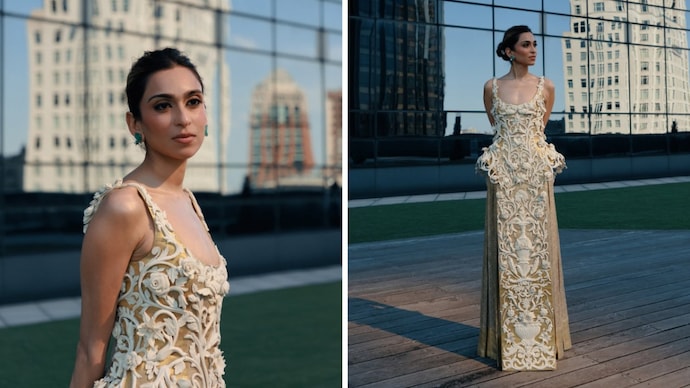Diya Mehta Jatia makes a statement at Met Gala | Photos: Instagram Diya Mehta Jatia makes a statement at Met Gala | Photos: Instagram