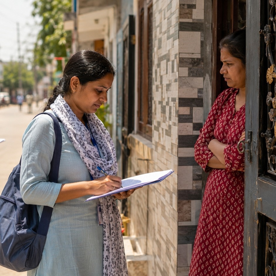 Doors shut, details confined: Census teams face heat, suspicion and silence