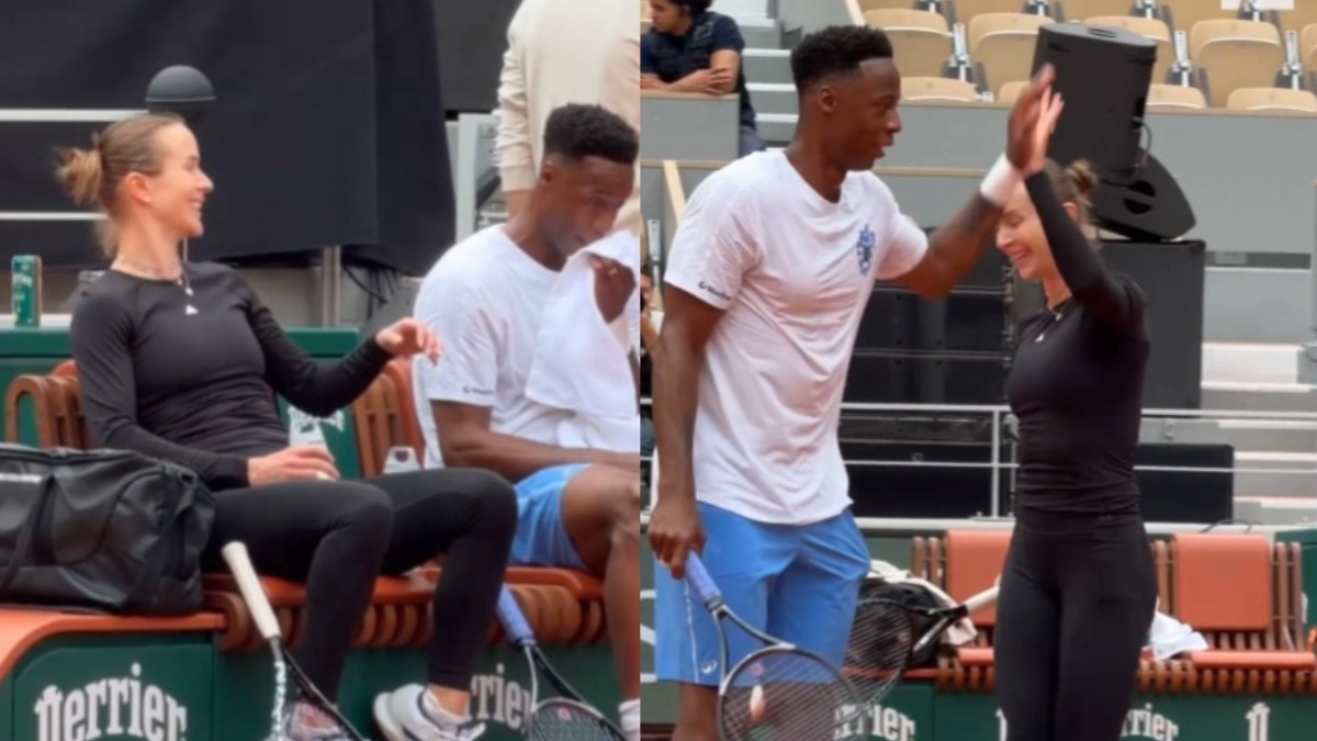 French Open: Gael Monfils, Elina Svitolina train together at Roland Garros, give major goals
