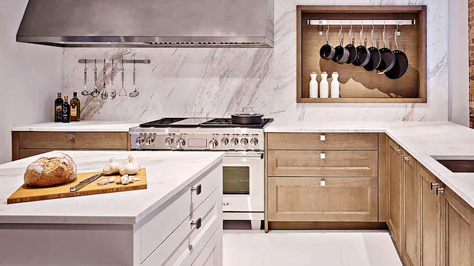 BUILT TO LAST: Classical wooden detailing is paired with integrated storage