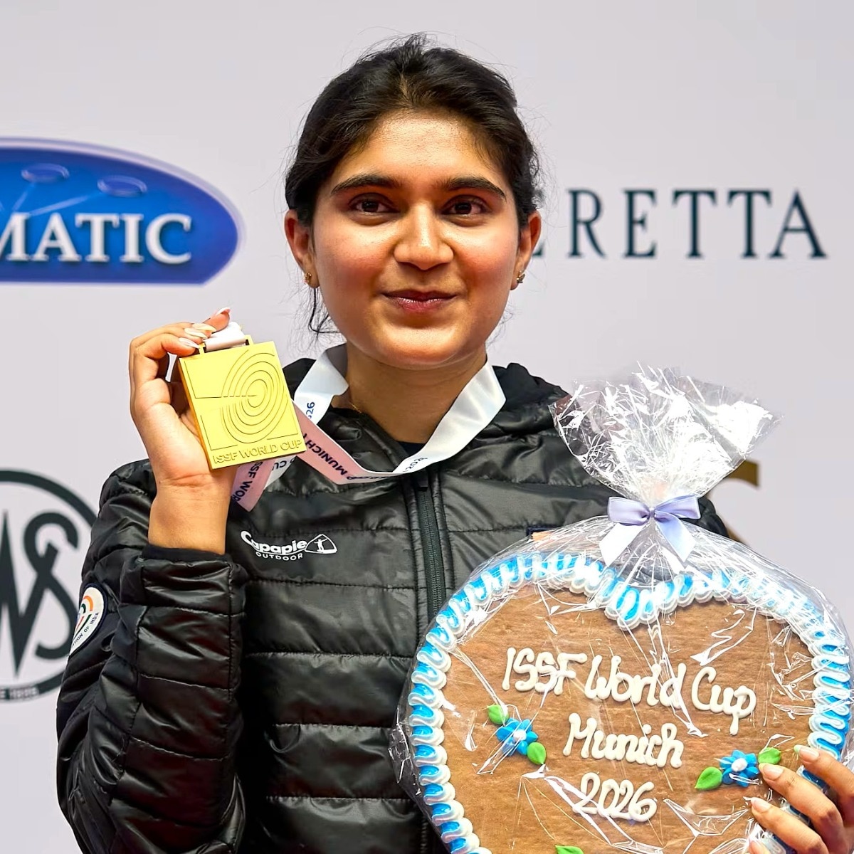 Esha Singh wins Munich gold with 25m pistol world record
