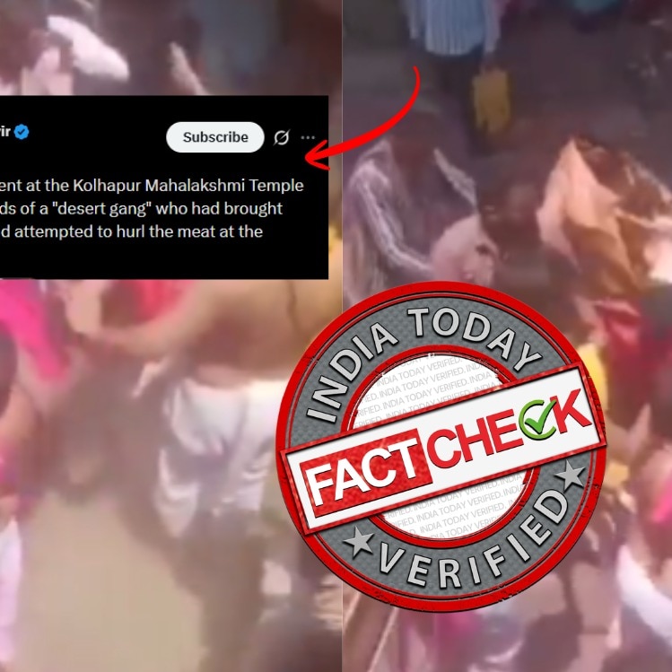 Fact Check: This video DOES NOT show priests attacking Muslims for bringing beef to temple