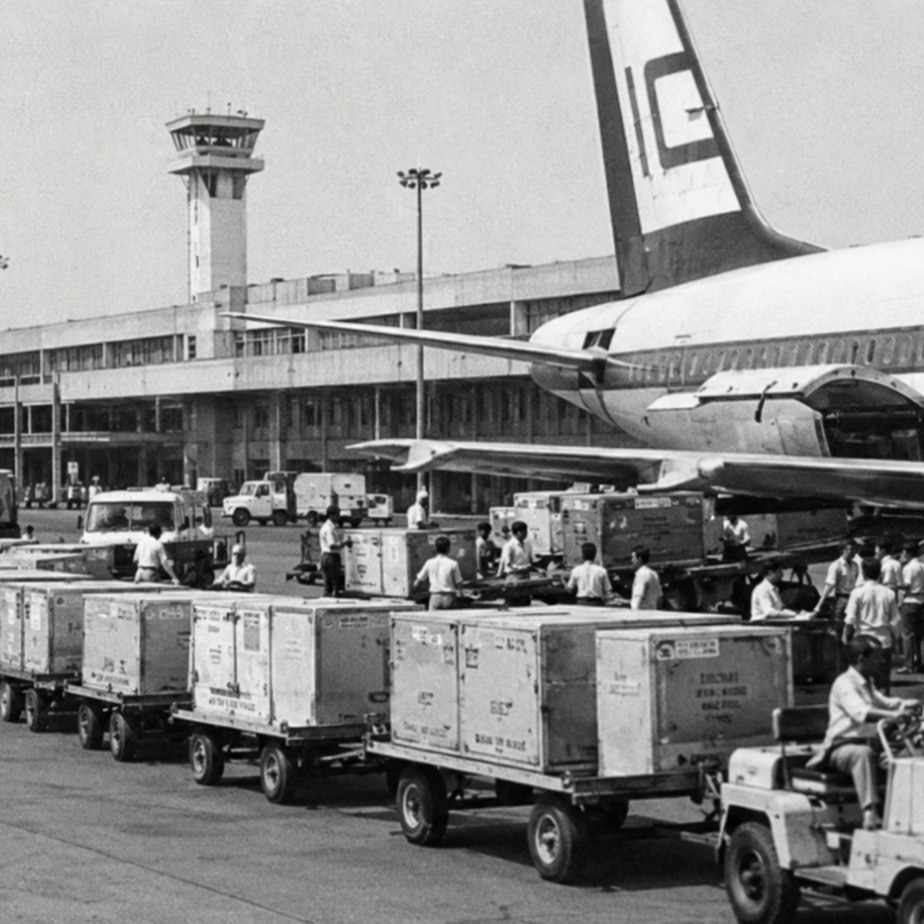 Four consignments of India's gold reserves were moved from the Mumbai Airport to England to secure emergency foreign loans. (Image: India Today/ AI-edit)