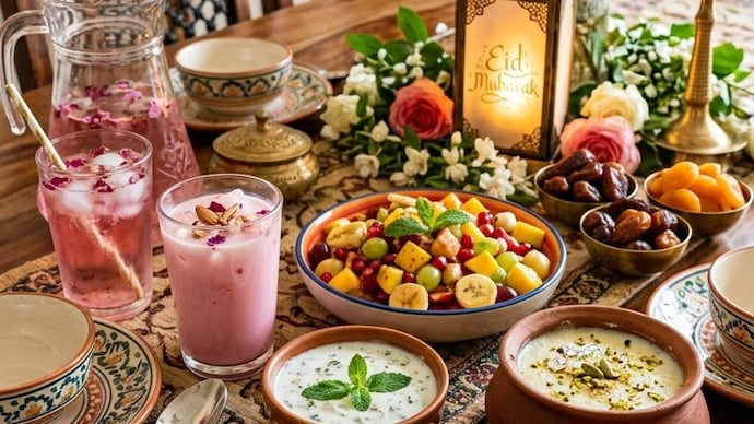 A list of six cooling dishes and drinks highlights summer-friendly options for Eid al-Adha celebrations.