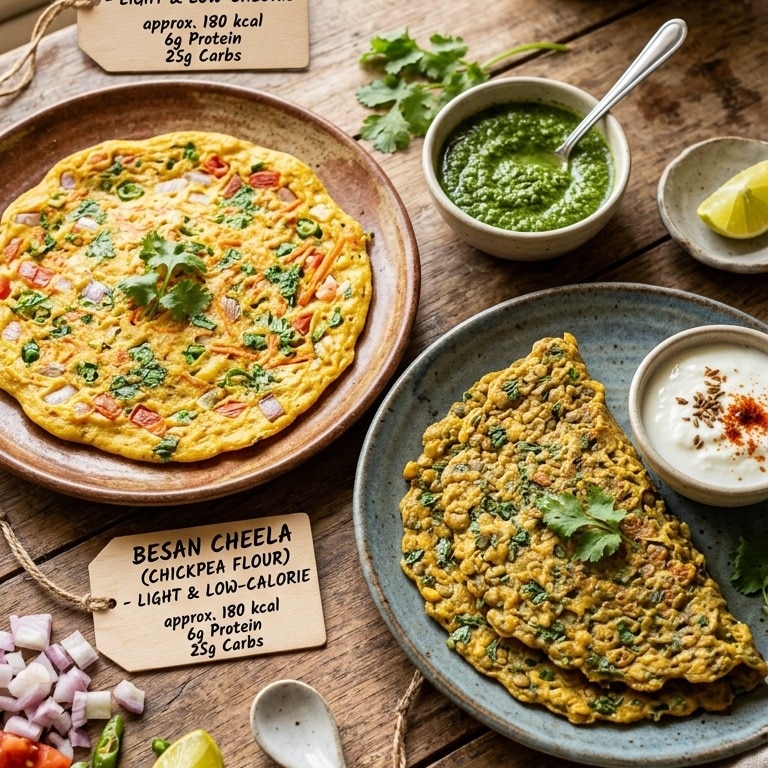 Besan cheela vs dal cheela: Which is better for weight loss?