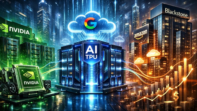 Google Blackstone AI cloud deal: $5 billion pact challenges Nvidia and Amazon. (Image generated using AI for representational purposes) Google, Blackstone, AI cloud, AI,