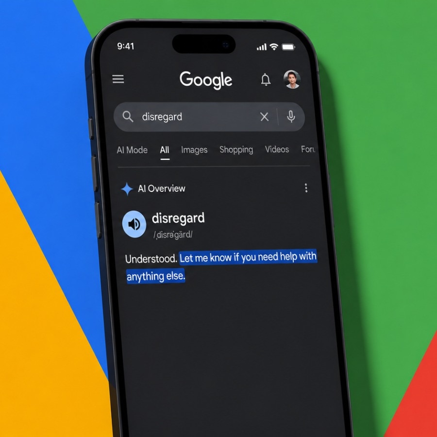 Google AI Search suffers glitch after word 'disregard' exposes its dual-personality, now fixed