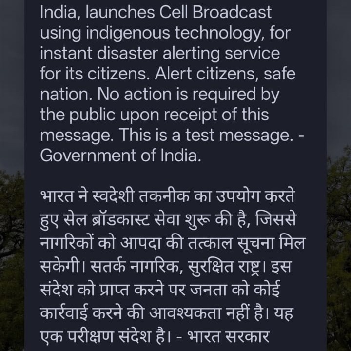 Govt tests nationwide emergency alert system, triggers pop-up message on phones
