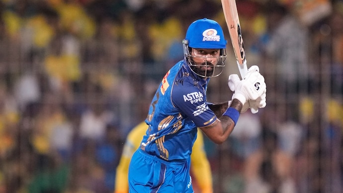 Hardik Pandya struggled for rhythm against CSK (Courtesy: PTI) Hardik Pandya