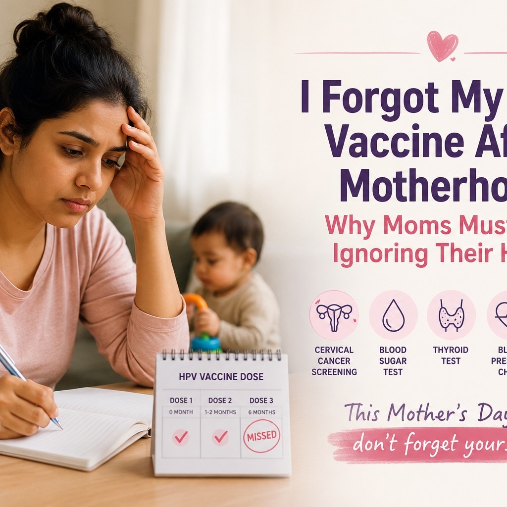 I forgot my HPV vaccine after motherhood: Why moms ignore their health