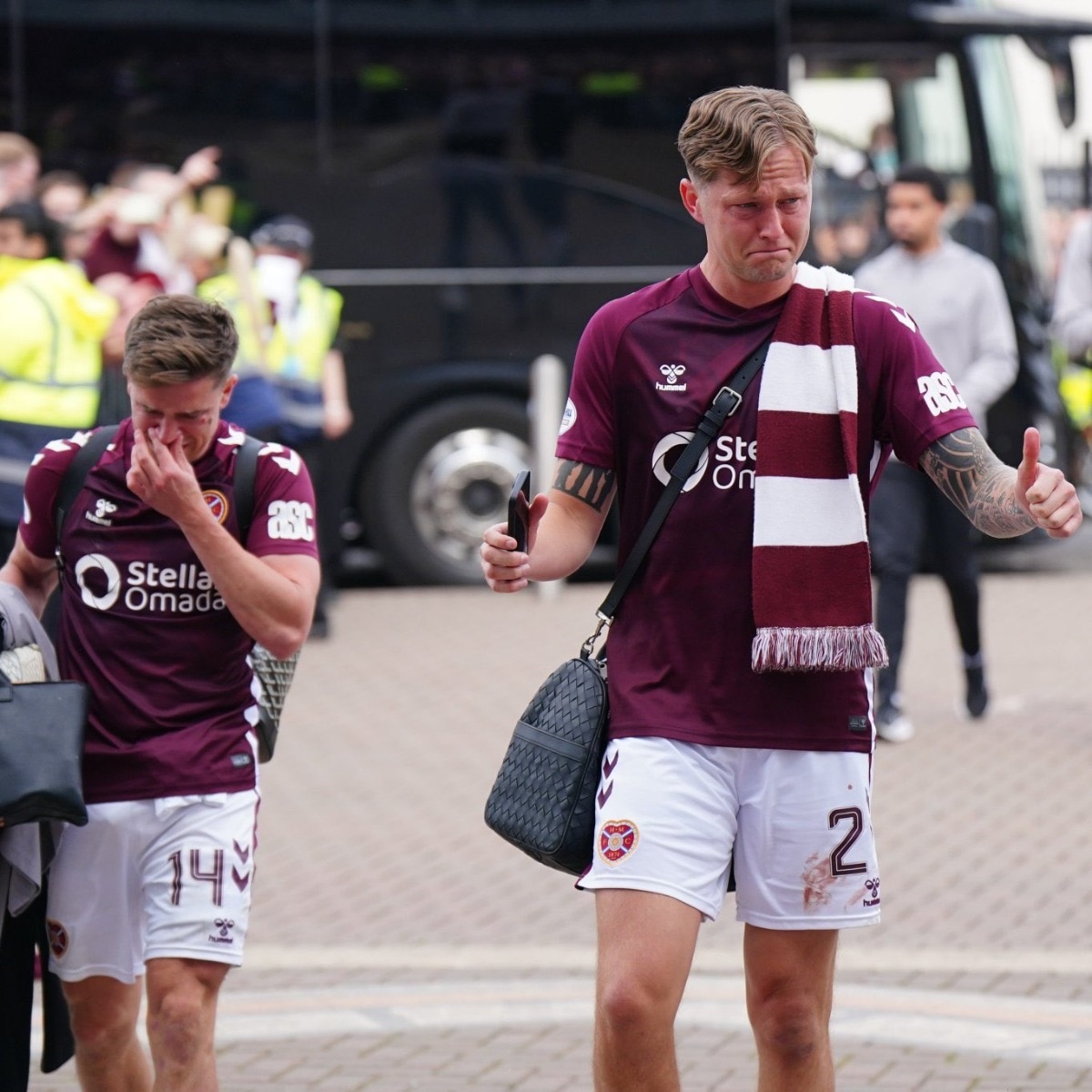 Grown men reduced to tears after Hearts break on final-day of Scottish league