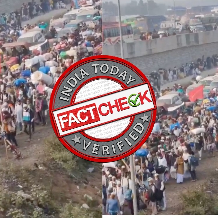 Fact Check: Illegals fleeing WB? No, video shows Muslims attending religious event