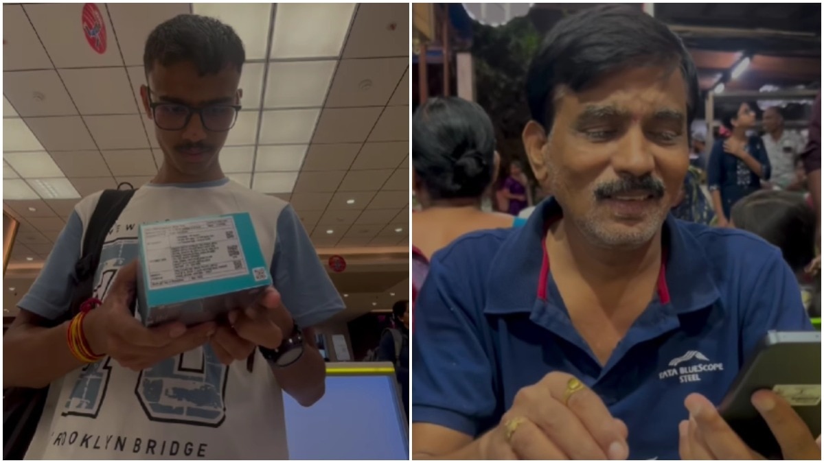 IIT Varanasi student surprises father with brand new phone, his reaction goes viral