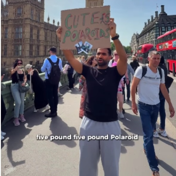 Indian man earns Rs 1,300 selling Polaroids in London in 10 minutes, until this happens