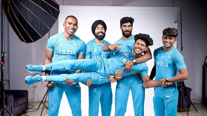 Indian men's relay team in World Relays. (AFI Photo) Indian men's relay team