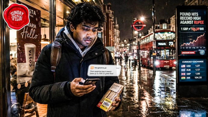 A weakening rupee is forcing Indian students abroad to survive on near-expiry food, or skip meals altogether. (Image: AI Generated/India Today) indian students abroad falling rupee weak inr usd euro pound cad how desi student suffer abroad depreciating currency expired food cost cutting foreign university struggles