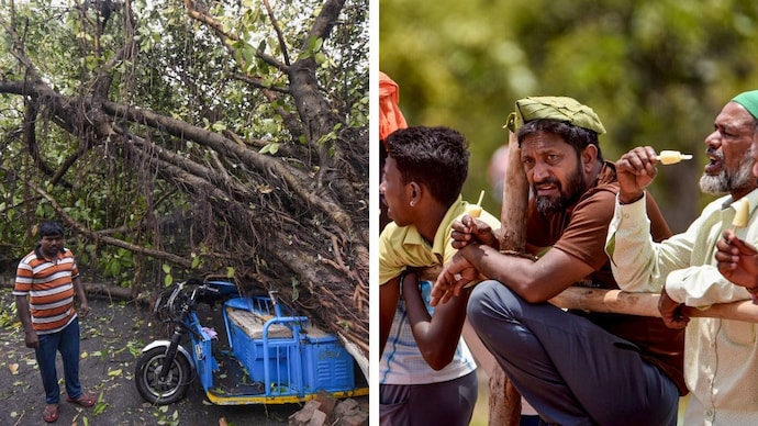 India’s weather on Saturday: Thundersqualls will lash Kolkata, heavy rain will drown Kerala, and Jaisalmer will bake at 45 degrees. (Photo: PTI) India’s weather on Saturday: Thundersqualls will lash Kolkata, heavy rain will drown Kerala, and Jaisalmer will bake at 45 degrees. (Photo: PTI)