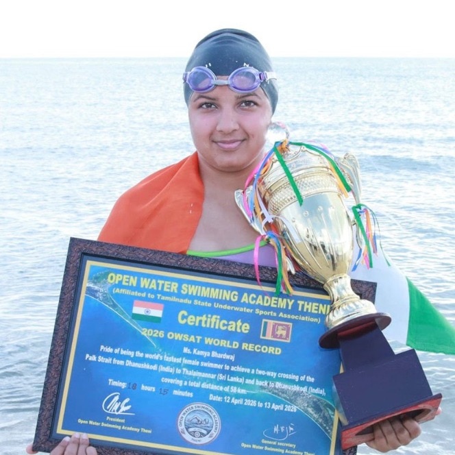 India's real-life Dangal at sea: The sacrifice behind Palk strait swimming records