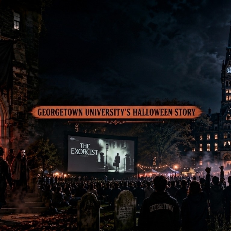 The Exorcist, midnight howls: Inside Georgetown University’s Halloween tradition