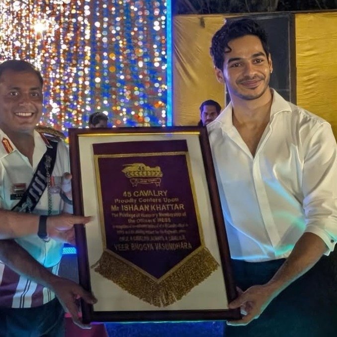 Truly mind boggling: Ishaan Khatter receives honour from Indian Army for Pippa
