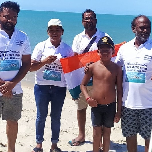 Ranchi boy, 7, sets world record by swimming across Palk Strait within 10 hours