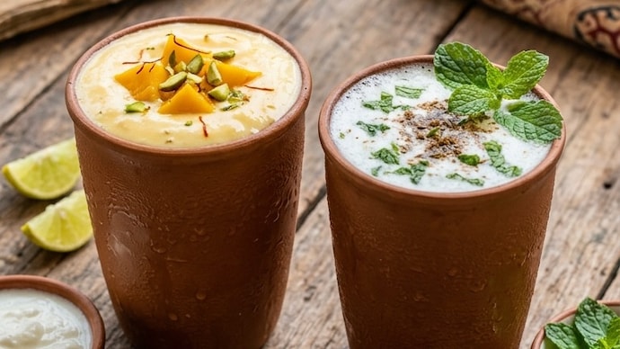 Lassi and chaas are often confused because both are curd-based summer drinks.