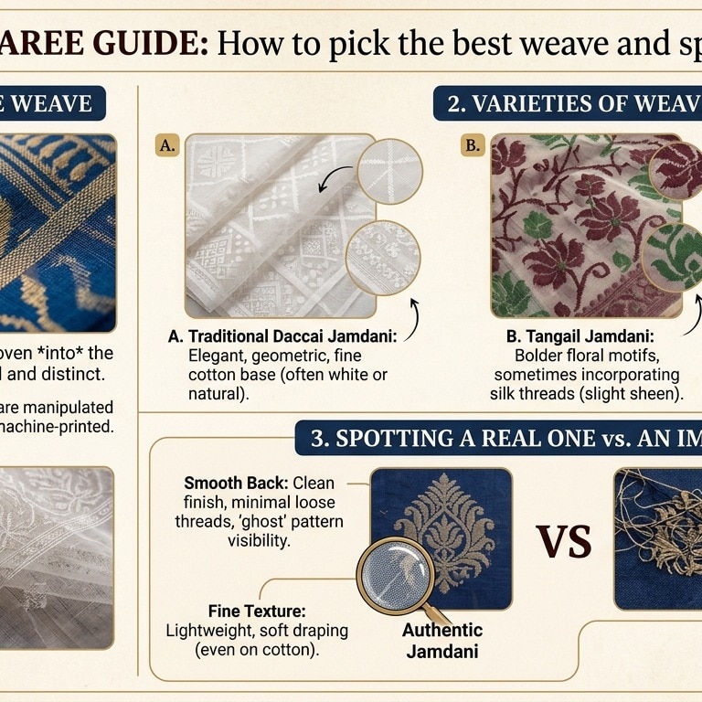 Jamdani saree guide: How to pick the best weave and spot a real one