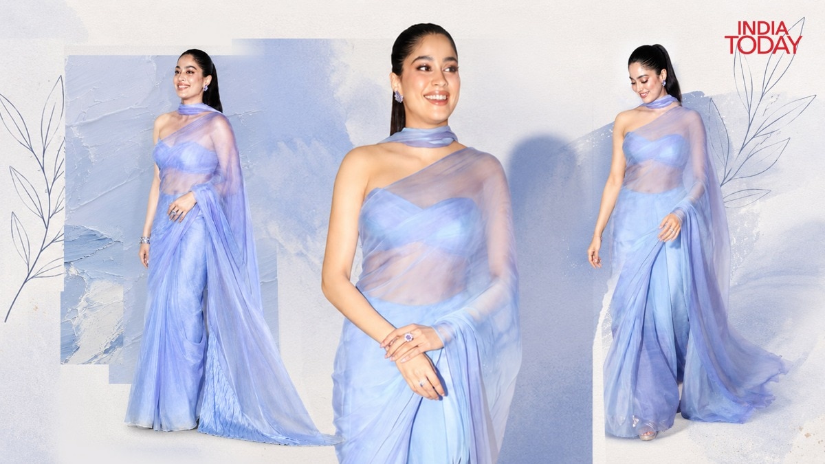 Janhvi Kapoor gives the saree-dupatta combo a twist and we are obsessed
