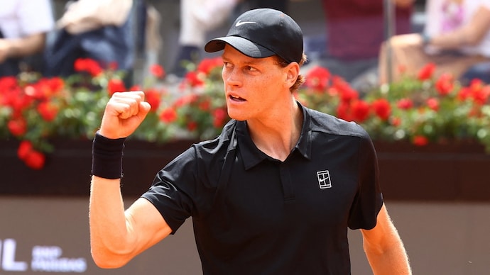 Jannik Sinner beat Andrey Rublev in the Italian Open quarters. Courtesy: Reuters Jannik Sinner