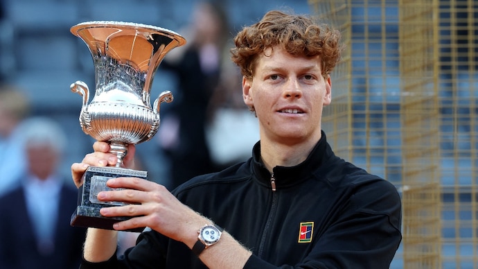 Jannik Sinner won the Italian Open title. Courtesy: Reuters Jannik Sinner
