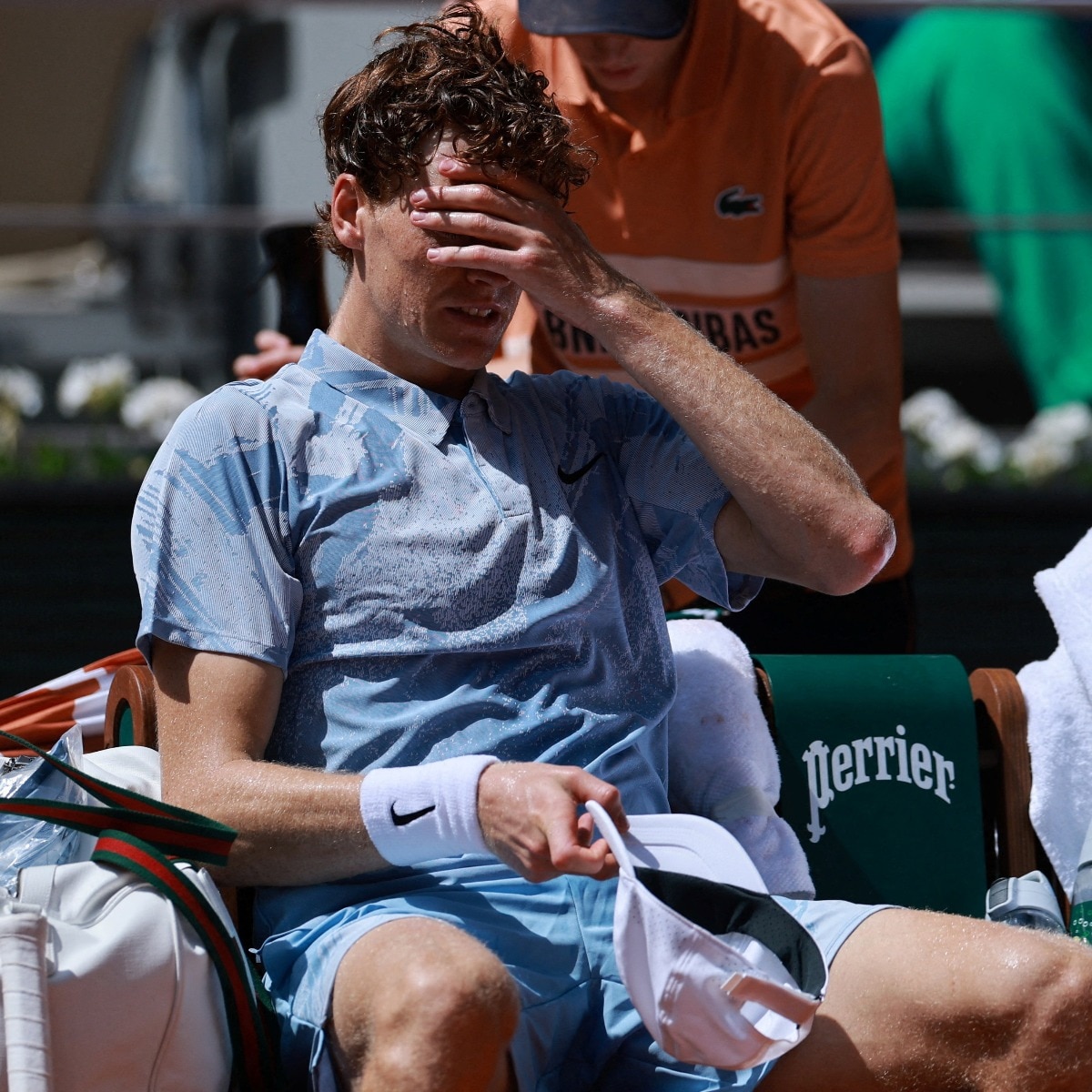 Too hot to handle? Sinner cramps and crashes out in major French Open upset