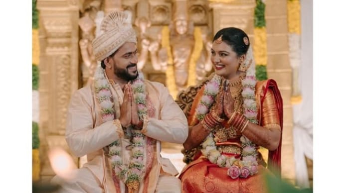 Kannada director JP Thuminad married his longtime girlfriend in a private ceremony (Photo: Instagram/Rashmika)