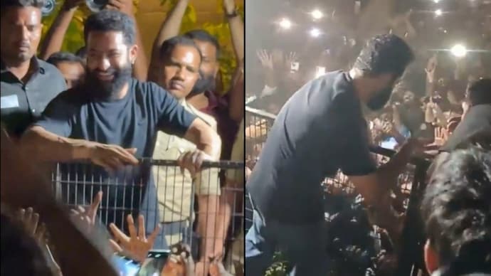 Jr NTR slams security as birthday celebrations turn rough (Credit: X) Jr NTR slams security as birthday celebrations turn rough