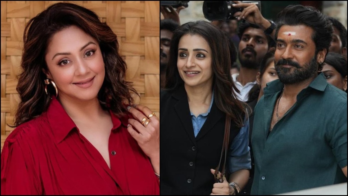 Jyotika backs Suriya and Trisha Krishnan's Karuppu. Jyotika, Suriya, Trisha Krishnan