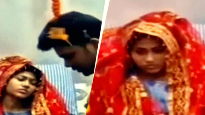 The couple got married at the burn ward of the hospital where the bride was admitted after a fire incident. Kanpur wedding
