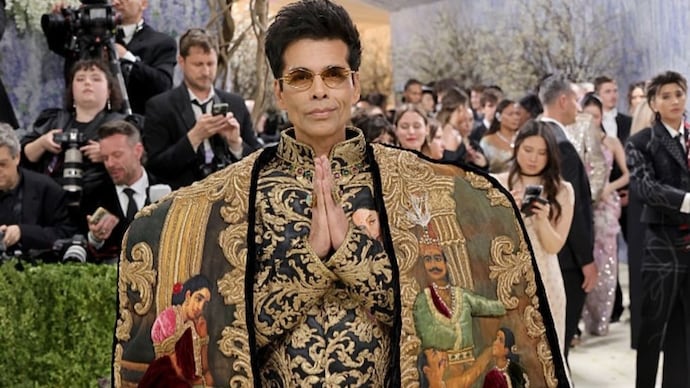 Karan Johar's Met Gala look celebrates Indian art on the global stage (Credits: Instagram/KaranJohar) Karan Johar's Met Gala look celebrates Indian art on the global stage