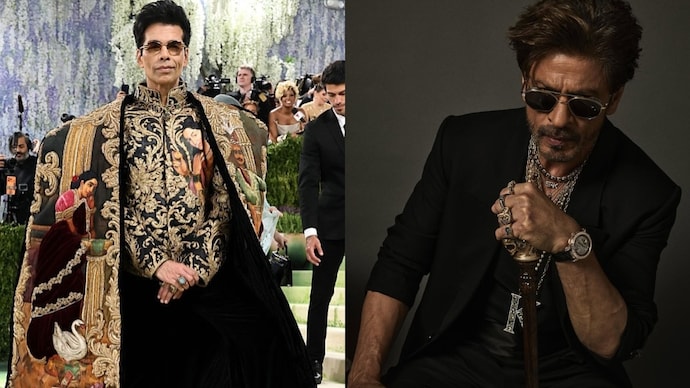 Karan Johar talks about his bond with SRK (Credits: Instagram/KaranJohar/PoojaDadlani05) Karan Johar talks about his bond with SRK