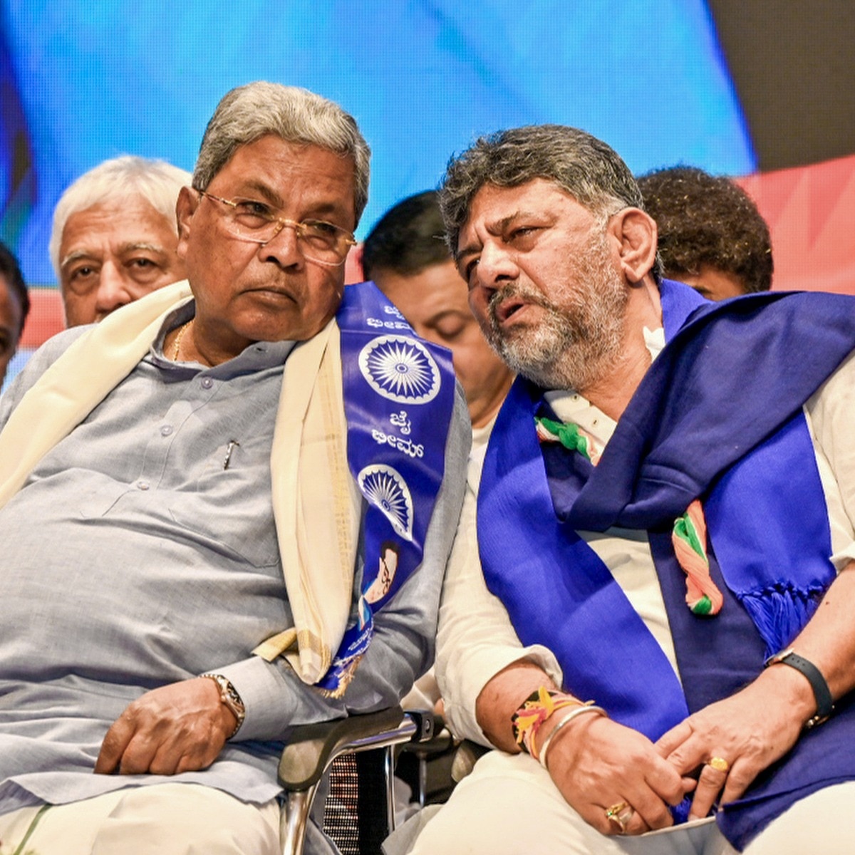 Karnataka Chief Minister Siddaramaiah and Deputy Chief Minister DK Shivakumar during a recent event. (Photo: PTI)