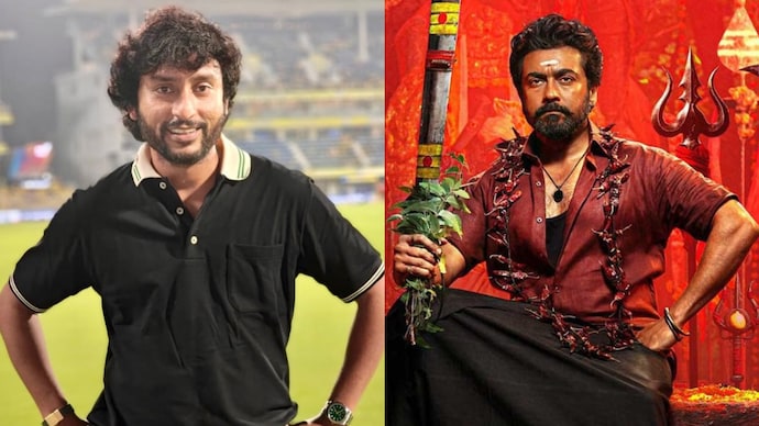 Director RJ Balaji's comments on Karuppu sparked debate on social media. RJ Balaji and Surya in Karuppu