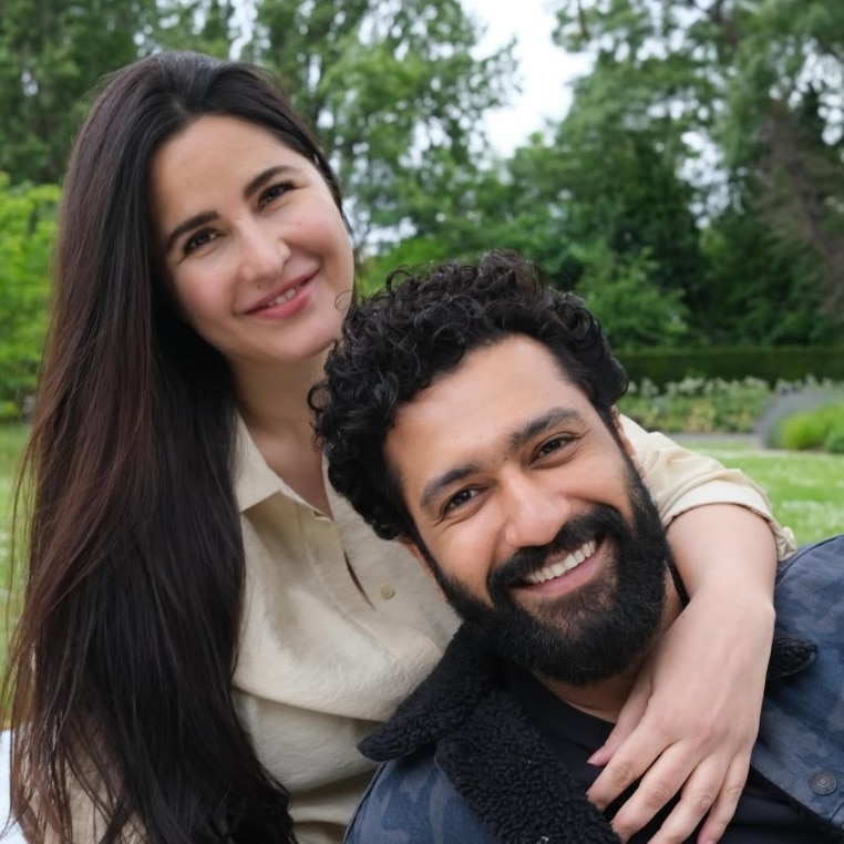 Katrina Kaif and Vicky Kaushal introduce baby Vihaan to paparazzi at airport