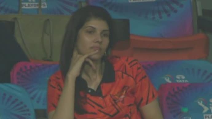 Kavya Maran sits in the stands as SRH batters crumble vs RR. (Photo: Screengrab/Hotstar) Kavya Maran